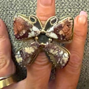 Beautiful Butterfly Statement Ring Size 8 Sterling Silver NOT INCLUDED IN SALE!!